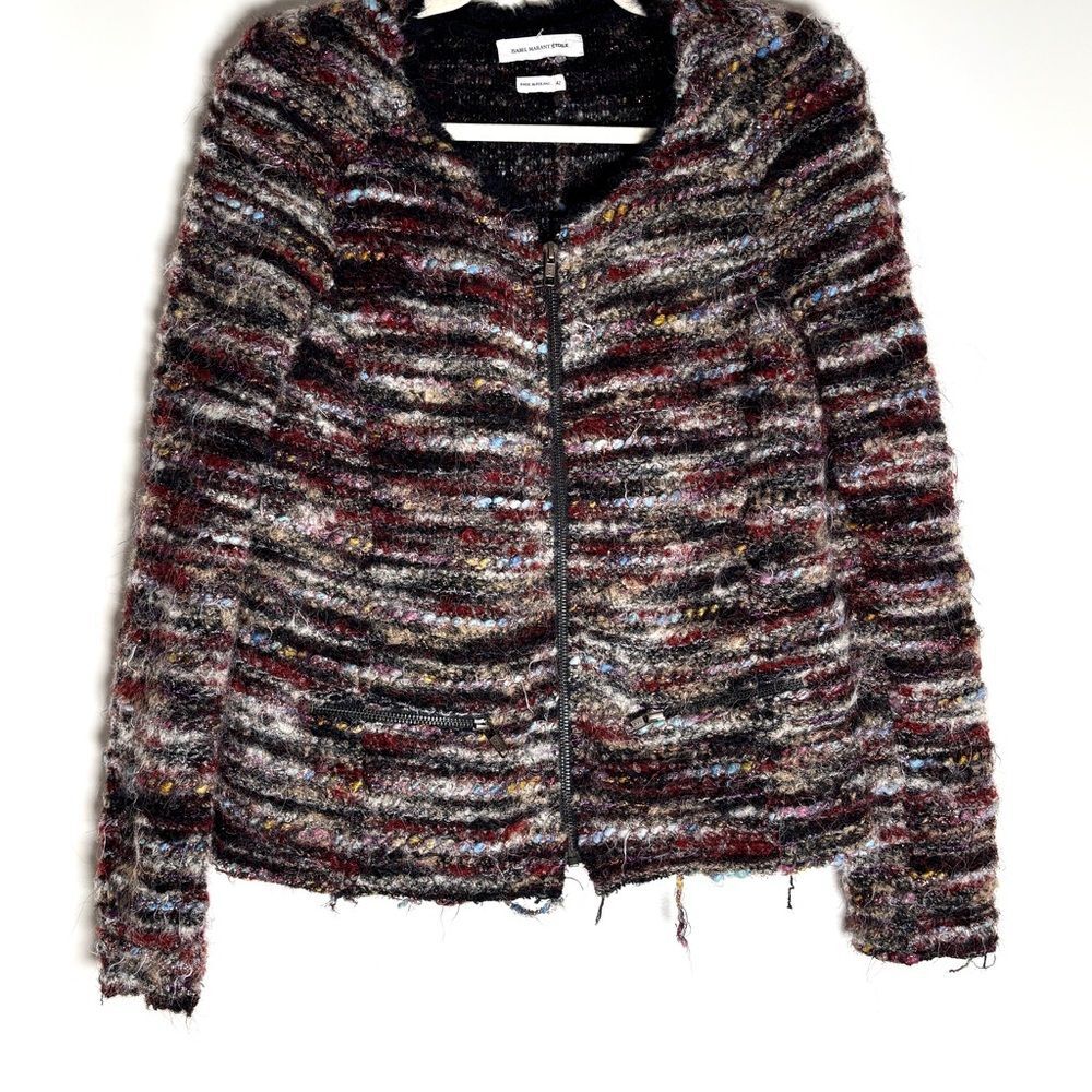 Isabel Marant Multicolor Striped Women's Wool Sweater Blazer